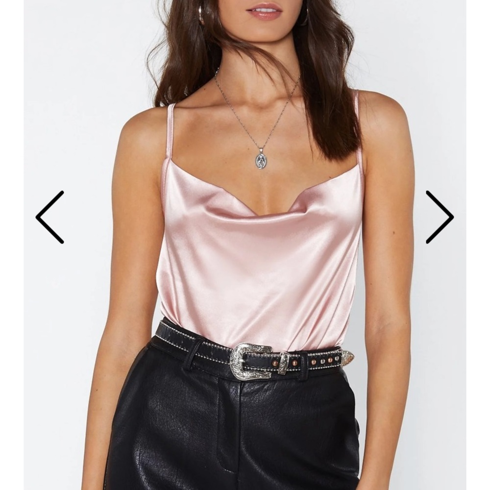 Nasty Gal Cowl Neck Bodysuit
